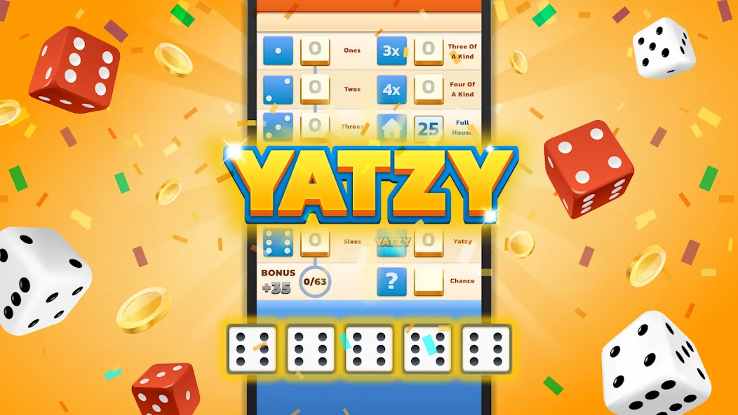 Скачать Yatzy - Fun Classic Dice Game — Последняя версия (Безлимитные броски и открыты бонусы) — скриншот 1 Скачать Yatzy - Fun Classic Dice Game — Последняя версия (Безлимитные броски и открыты бонусы) — скриншот 1