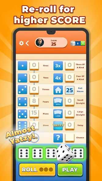 Скачать Yatzy - Fun Classic Dice Game — Последняя версия (Безлимитные броски и открыты бонусы) — скриншот 5 Скачать Yatzy - Fun Classic Dice Game — Последняя версия (Безлимитные броски и открыты бонусы) — скриншот 5