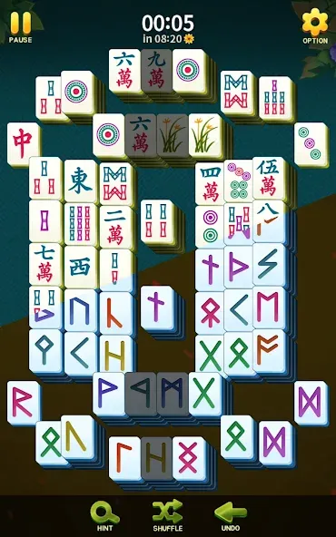 Скачать Mahjong Blossom Solitaire (Мод: Без рекламы и бесконечные подсказки) на Андроид — скриншот 3