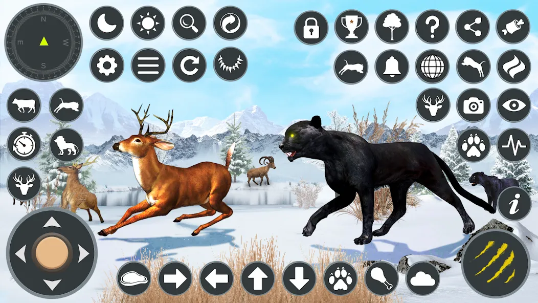 Скачать взломанную Wild Black Panther Games — Безлимитные монеты и жизни — скриншот 1