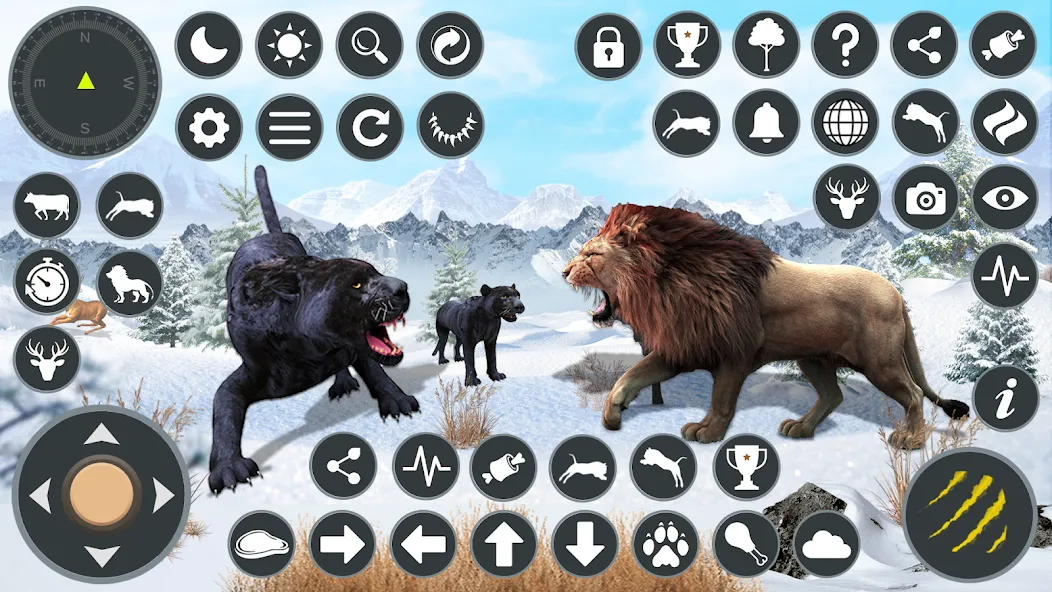 Скачать взломанную Wild Black Panther Games — Безлимитные монеты и жизни — скриншот 2