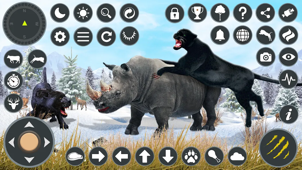 Скачать взломанную Wild Black Panther Games — Безлимитные монеты и жизни — скриншот 5