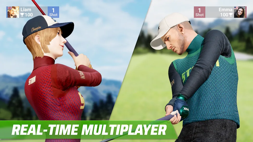 Скачать Golf King - World Tour на Андроид — Безлимитные монеты и улучшенное снаряжение — скриншот 2