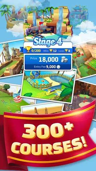 Mini Golf King Mod APK Безлимитные монеты и все клюшки — Скачать на Андроид — скриншот 4