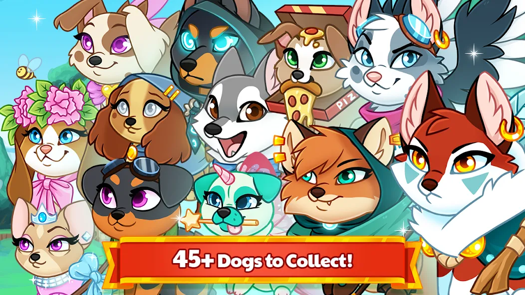 Взломанная Dungeon Dogs - Idle RPG на Андроид — Безлимитные деньги и ресурсы — скриншот 3 Взломанная Dungeon Dogs - Idle RPG на Андроид — Безлимитные деньги и ресурсы — скриншот 3