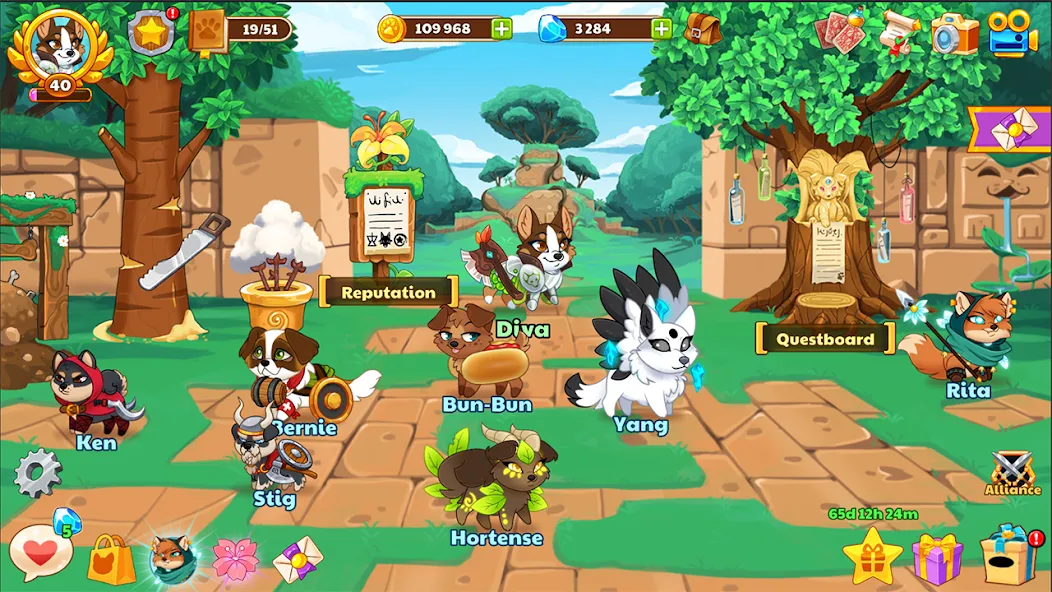 Взломанная Dungeon Dogs - Idle RPG на Андроид — Безлимитные деньги и ресурсы — скриншот 5 Взломанная Dungeon Dogs - Idle RPG на Андроид — Безлимитные деньги и ресурсы — скриншот 5