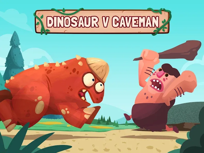 Dino Bash: Dinosaur Battle (Мод Безлимитные ресурсы и усиленные динозавры) — скриншот 1