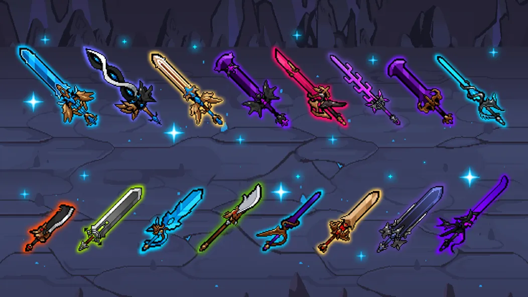 Hero Sword - Idle RPG (Мод Безлимитные монеты и усиленное оружие) — скриншот 3