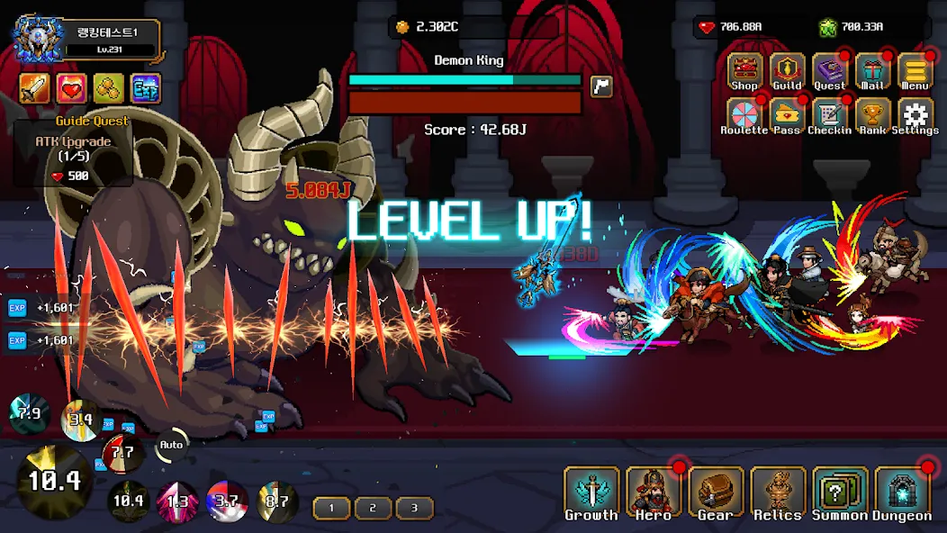 Hero Sword - Idle RPG (Мод Безлимитные монеты и усиленное оружие) — скриншот 5