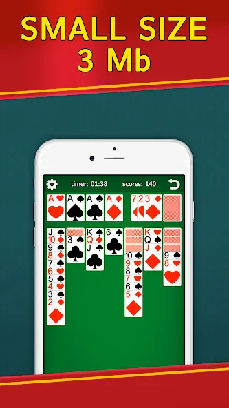 Classic Solitaire Klondike MOD APK на Android — Без рекламы и подсказки доступны — скриншот 2 Classic Solitaire Klondike MOD APK на Android — Без рекламы и подсказки доступны — скриншот 2