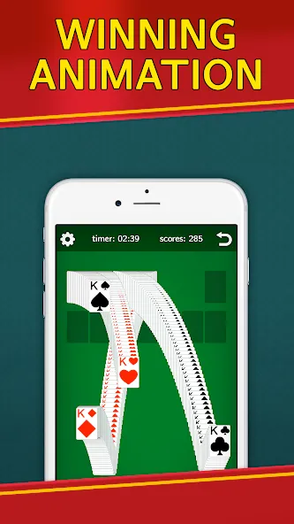 Classic Solitaire Klondike MOD APK на Android — Без рекламы и подсказки доступны — скриншот 4 Classic Solitaire Klondike MOD APK на Android — Без рекламы и подсказки доступны — скриншот 4