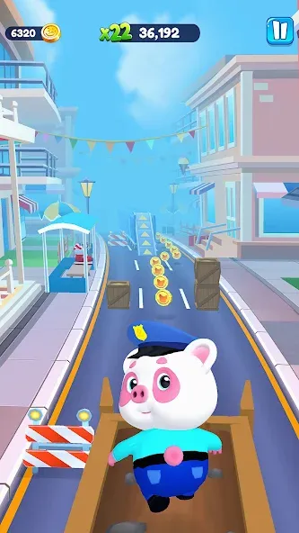Скачать взлом Piggy Panda Run: Fun Game на Андроид — Безлимитные монеты и все скины — скриншот 4
