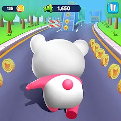 Скачать взлом Piggy Panda Run: Fun Game на Андроид — Безлимитные монеты и все скины