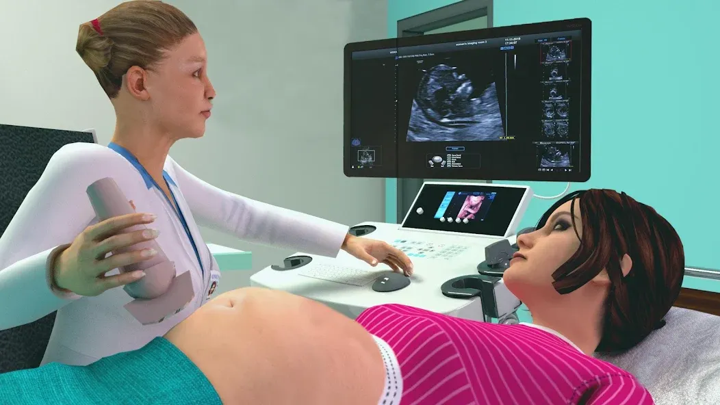 Pregnant Mother Simulator Game — Забота о маме и малыше — скриншот 1
