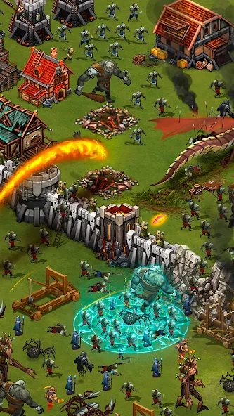 Throne Rush на Андроид — Мод Безлимитные ресурсы и мощная армия — скриншот 2 Throne Rush на Андроид — Мод Безлимитные ресурсы и мощная армия — скриншот 2