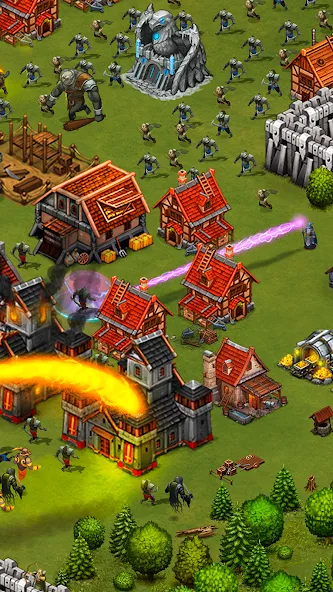 Throne Rush на Андроид — Мод Безлимитные ресурсы и мощная армия — скриншот 4 Throne Rush на Андроид — Мод Безлимитные ресурсы и мощная армия — скриншот 4