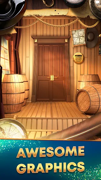 Puzzle 100 Doors - Room escape на Андроид — Мод Безлимитные подсказки и открыты все двери — скриншот 3