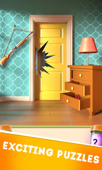 100 Doors Puzzle Box на Андроид — Мод Открыты все двери и уровни — скриншот 4
