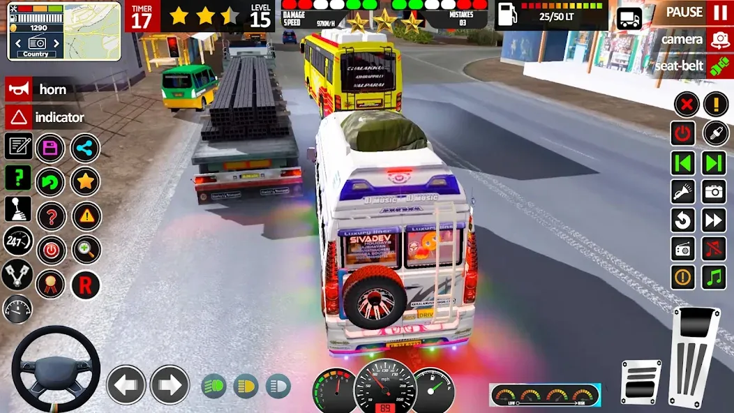 Euro Coach Bus Simulator 3D (Мод Безлимитные деньги и топливо) — скриншот 3 Euro Coach Bus Simulator 3D (Мод Безлимитные деньги и топливо) — скриншот 3