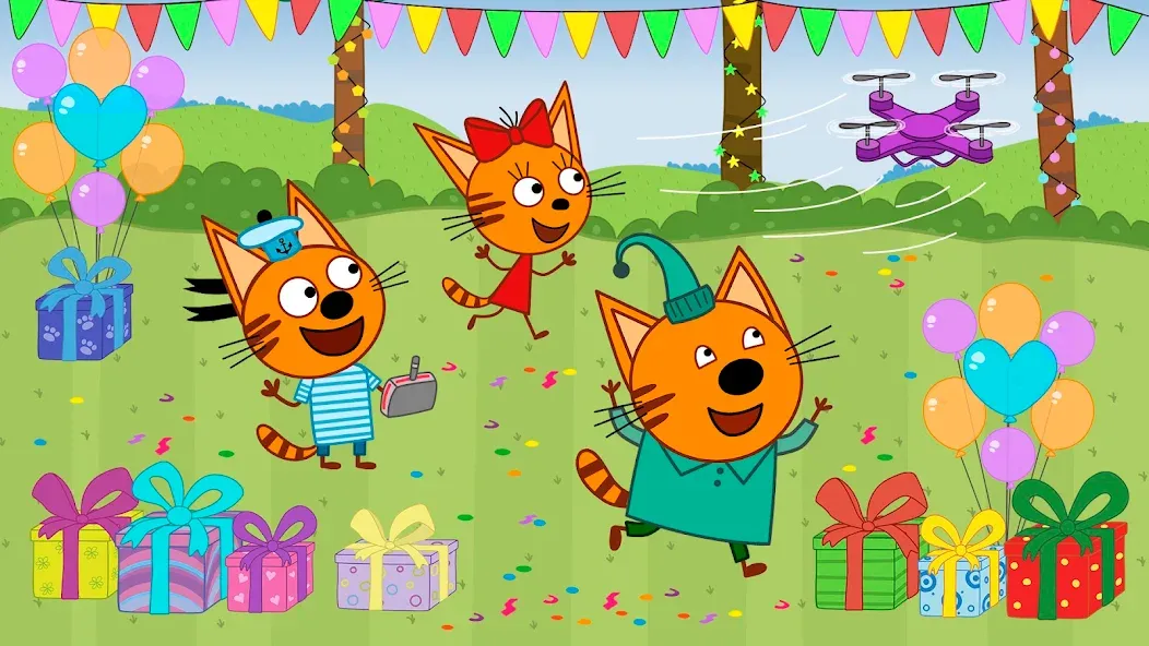 Kid-E-Cats: Kids birthday MOD APK на Android — Открыты все праздничные уровни — скриншот 3 Kid-E-Cats: Kids birthday MOD APK на Android — Открыты все праздничные уровни — скриншот 3
