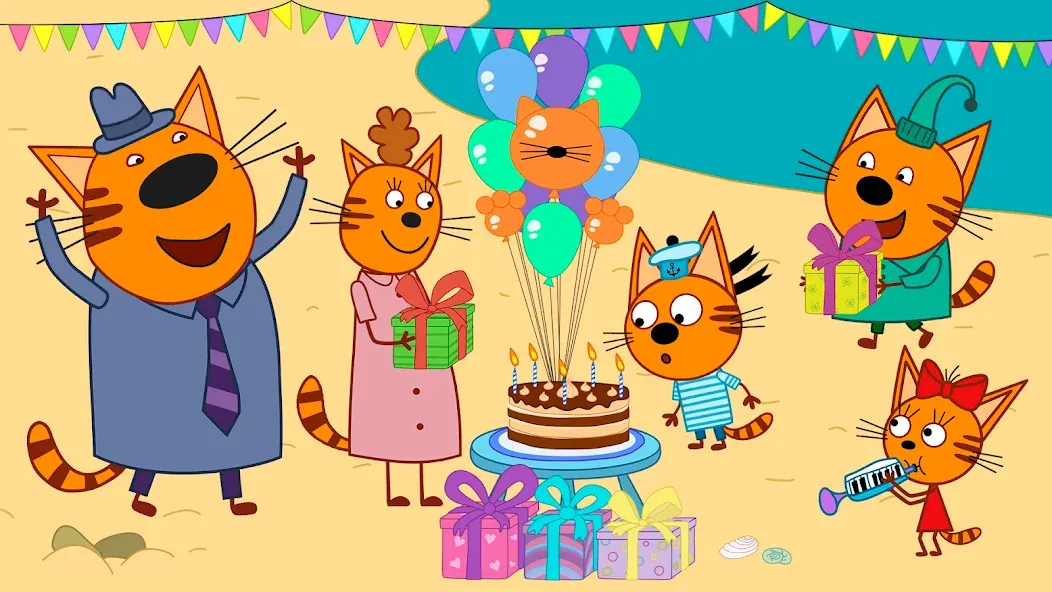 Kid-E-Cats: Kids birthday MOD APK на Android — Открыты все праздничные уровни — скриншот 5 Kid-E-Cats: Kids birthday MOD APK на Android — Открыты все праздничные уровни — скриншот 5