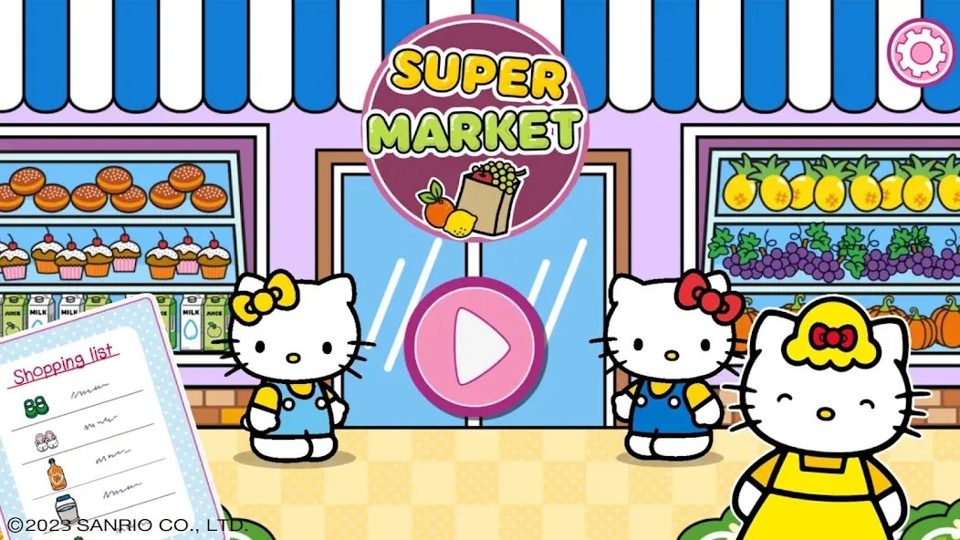Скачать Hello Kitty: Kids Supermarket — Последняя версия (Безлимитные монеты и всё открыто) — скриншот 1