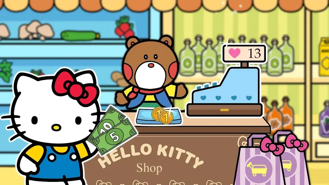 Скачать Hello Kitty: Kids Supermarket — Последняя версия (Безлимитные монеты и всё открыто) — скриншот 3