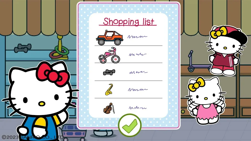 Скачать Hello Kitty: Kids Supermarket — Последняя версия (Безлимитные монеты и всё открыто) — скриншот 4