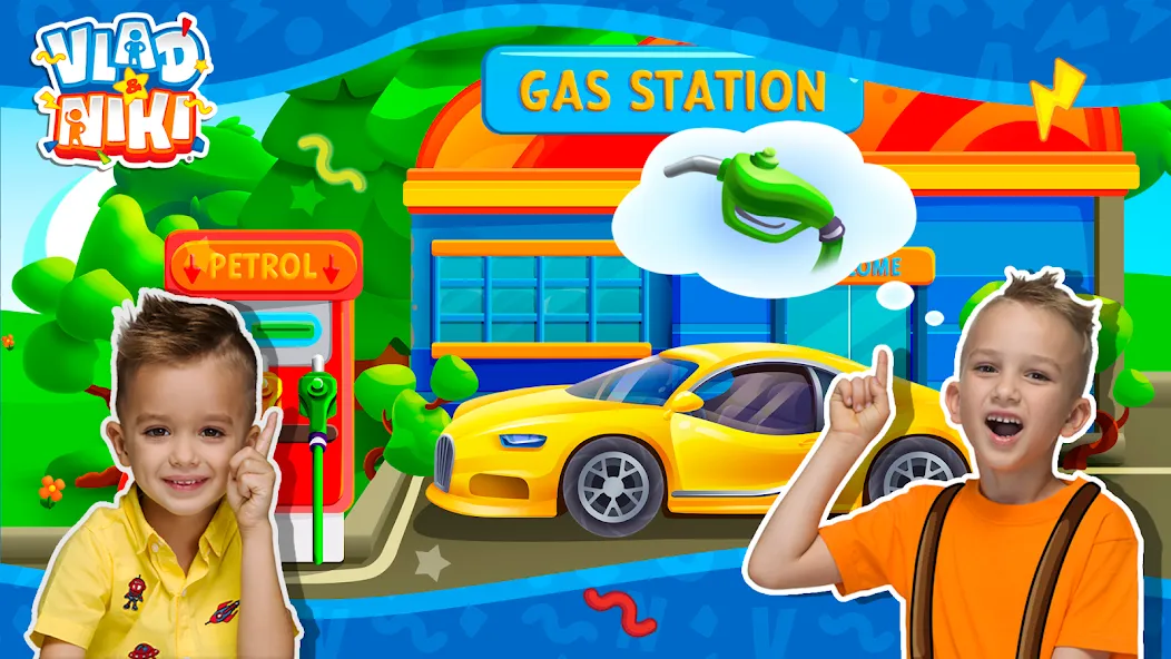 Vlad and Niki: Car Service — Безлимитные деньги и все машины открыты — скриншот 3