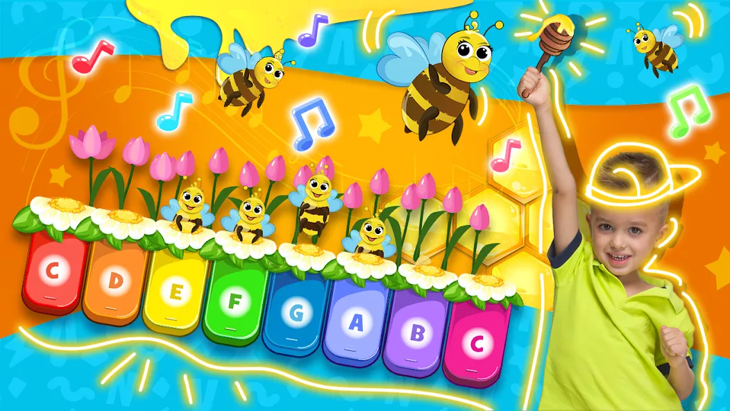 Vlad and Niki: Kids Piano Mod APK Разблокированы все песни и инструменты — Скачать на Андроид — скриншот 1