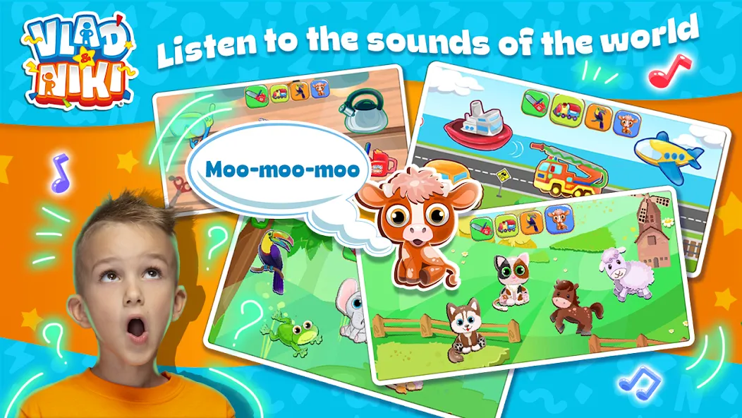 Vlad and Niki: Kids Piano Mod APK Разблокированы все песни и инструменты — Скачать на Андроид — скриншот 3
