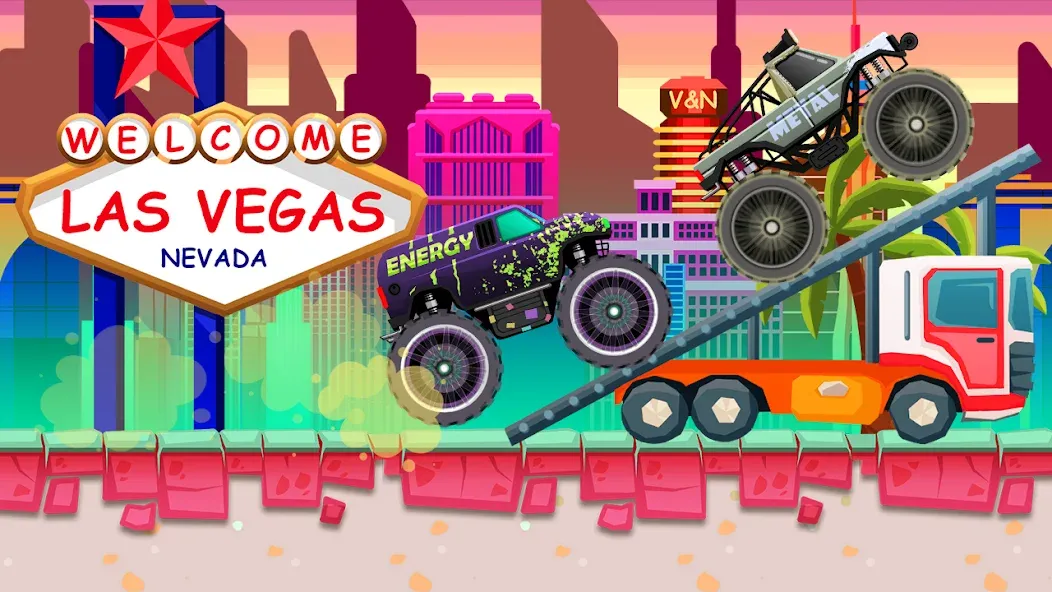 Monster Truck Vlad & Niki на Андроид — Безлимитные деньги и все машины — скриншот 5