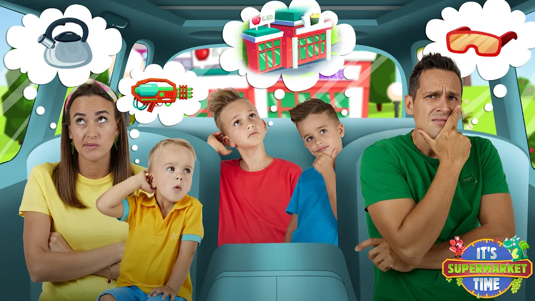 Скачать взлом Vlad & Niki Supermarket game на Андроид — Безлимитные деньги и все товары открыты — скриншот 2