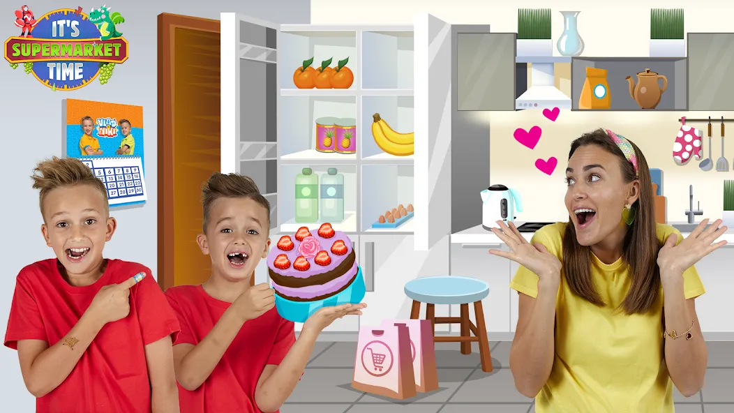 Скачать взлом Vlad & Niki Supermarket game на Андроид — Безлимитные деньги и все товары открыты — скриншот 5