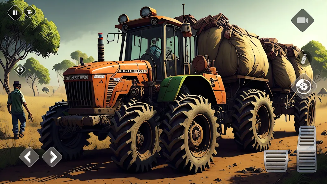 Скачать Tractor Driving Games: Farming (Мод: Безлимитные деньги и техника) на Андроид — скриншот 2