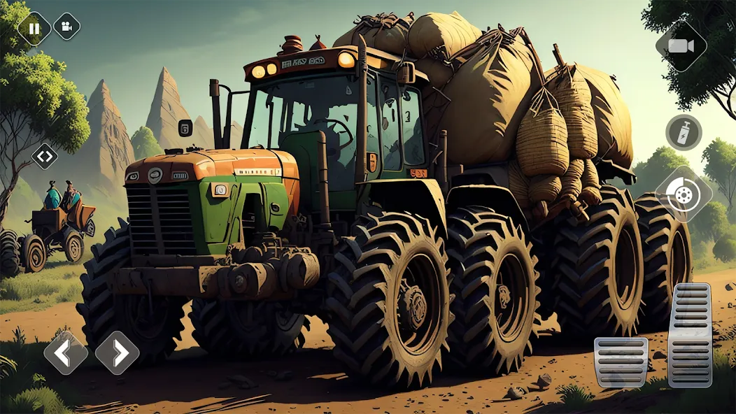 Скачать Tractor Driving Games: Farming (Мод: Безлимитные деньги и техника) на Андроид — скриншот 4