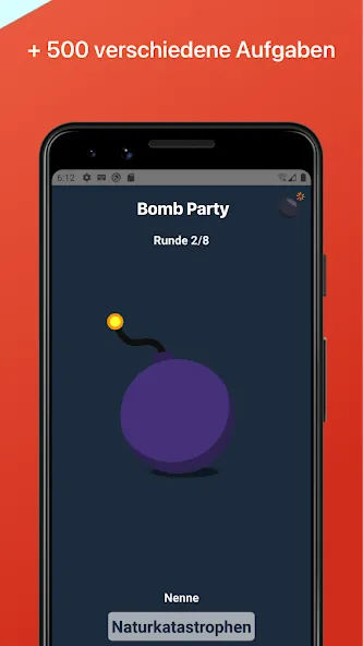 Скачать Bomb Party: Das Bombenspiel! на Андроид — Безлимитные подсказки и быстрые раунды — скриншот 3
