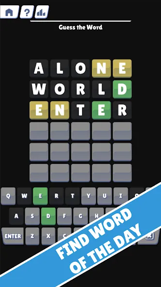 Wordly - Try to Guess Word MOD APK — Безлимитные попытки и подсказки — скриншот 4 Wordly - Try to Guess Word MOD APK — Безлимитные попытки и подсказки — скриншот 4