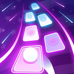 Скачать Magic Ball Tiles Hop Music Run MOD APK — Без рекламы и много монет
