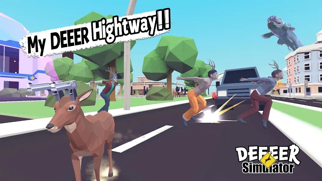 DEEEER Simulator: Modern World — Мод: Безлимитные деньги и открыты все уровни — скриншот 1
