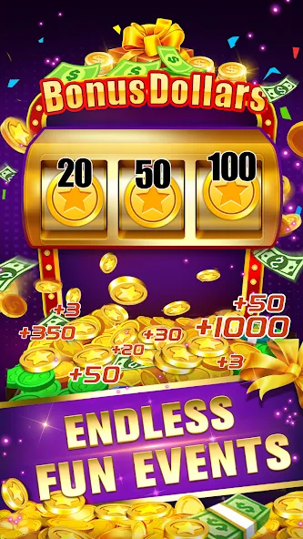 Взломанная Daily Pusher Slots 777 на Андроид — Безлимитные монеты и бонусы — скриншот 4