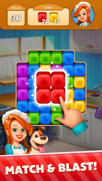 Скачать взлом Sweet Cube Blast на Андроид — Безлимитные жизни и усилители — скриншот 2 Скачать взлом Sweet Cube Blast на Андроид — Безлимитные жизни и усилители — скриншот 2