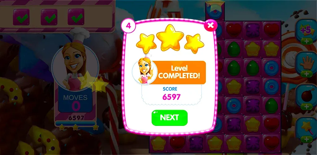 Скачать Jelly Kingdom Crush - Match 3 с модом — Безлимитные монеты и жизни — скриншот 4