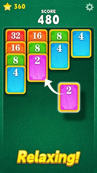 Скачать Merge Card Puzzle — Безлимитные монеты и подсказки — скриншот 1