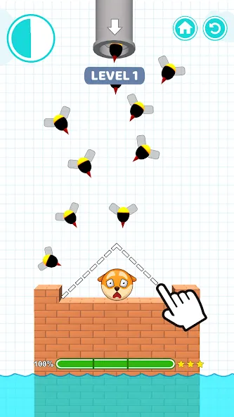 Скачать взломанную Save Balls: Brain Teaser Games — Безлимитные подсказки и открыты уровни — скриншот 1
