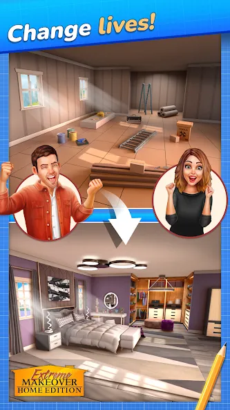 Extreme Makeover: Home Edition — Безлимитные деньги и ресурсы — скриншот 1
