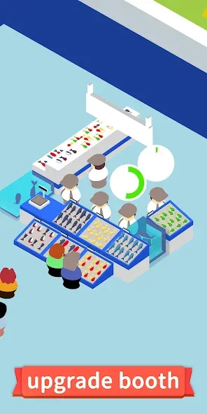 Idle Seafood Market -Tycoon на Андроид — Безлимитные деньги и ресурсы — скриншот 2