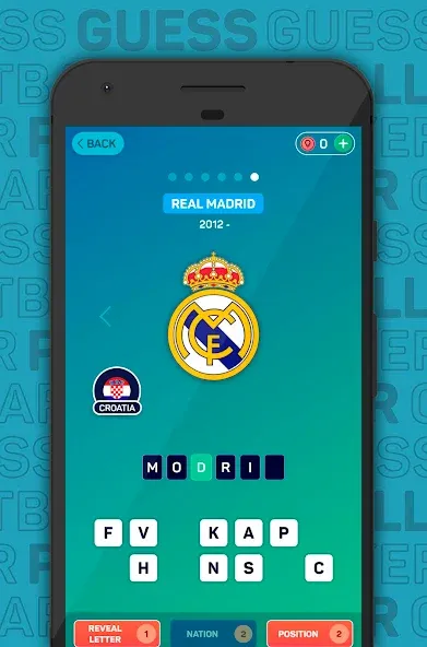 Guess The Footballer 2023 MOD APK на Android — Открыты все уровни и подсказки — скриншот 2