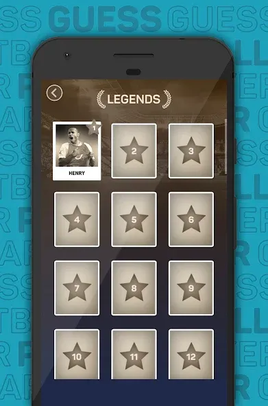 Guess The Footballer 2023 MOD APK на Android — Открыты все уровни и подсказки — скриншот 5
