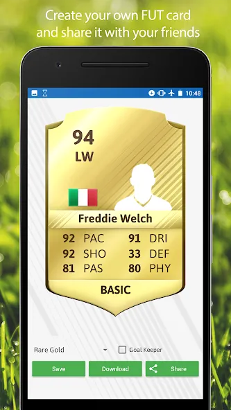 Скачать FUT Card Creator 23 на телефон — Все карты и безлимитные монеты — скриншот 1